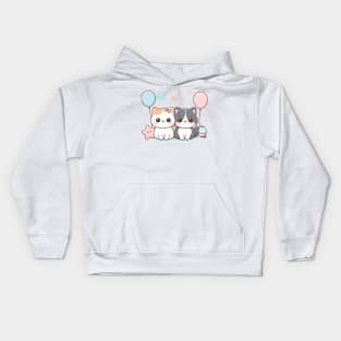 Cat couples Kids Hoodie